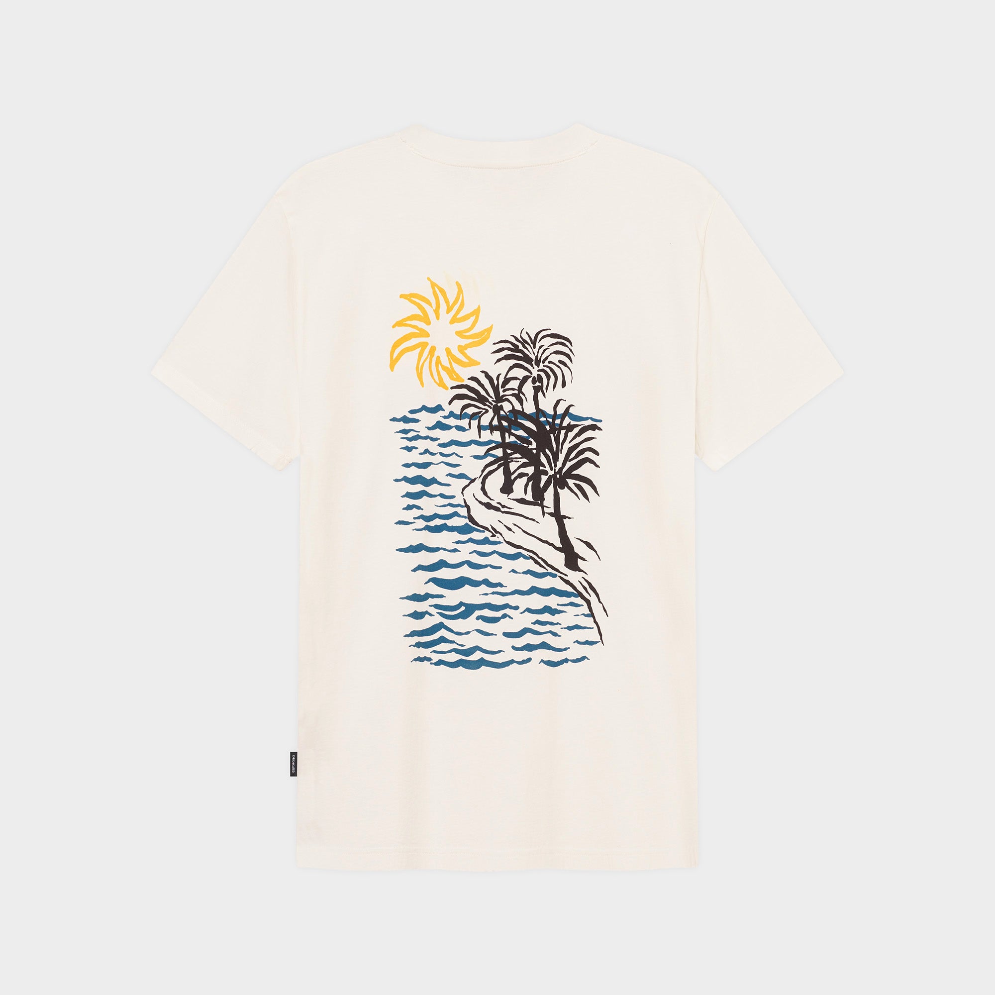 T-Shirt Stockholm Sun and Sea 100% Bio Baumwolle in offwhite
