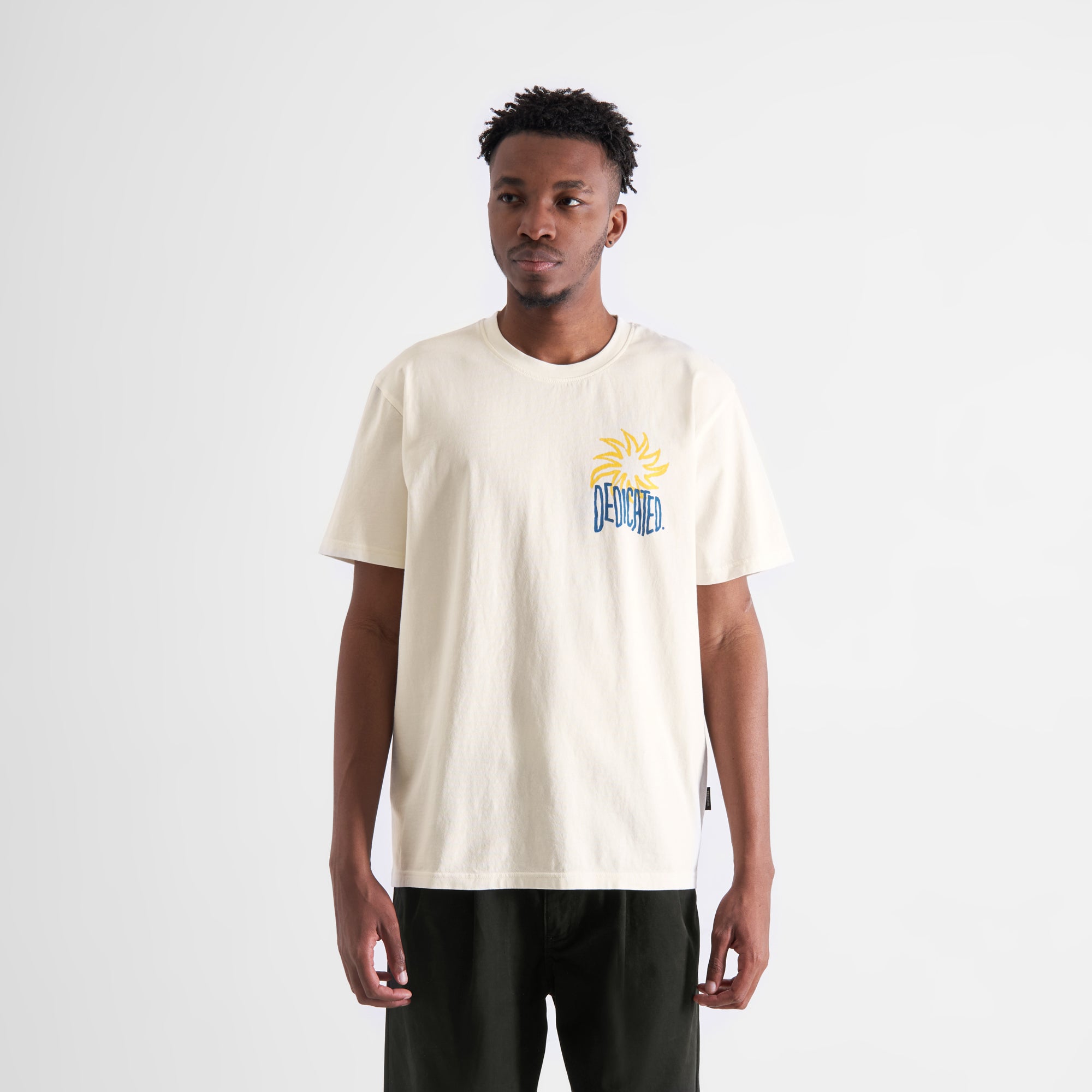 T-Shirt Stockholm Sun and Sea 100% Bio Baumwolle in offwhite