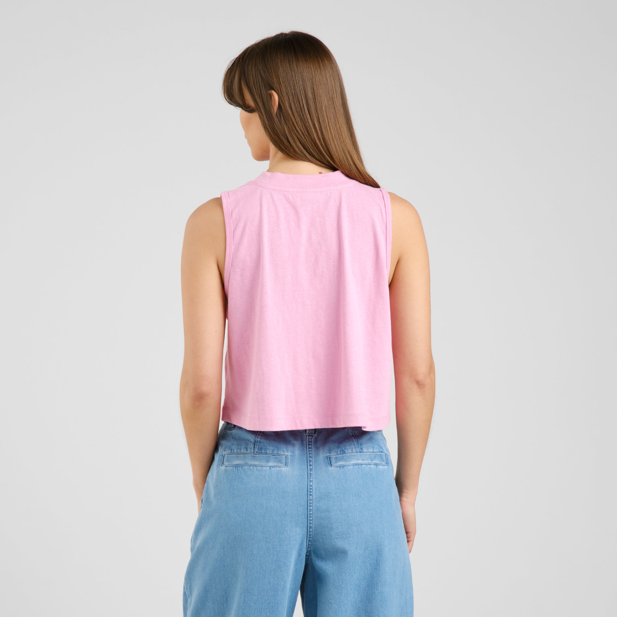 Crop-Top Namsos in pink made of organic cotton and hemp by Dedicated