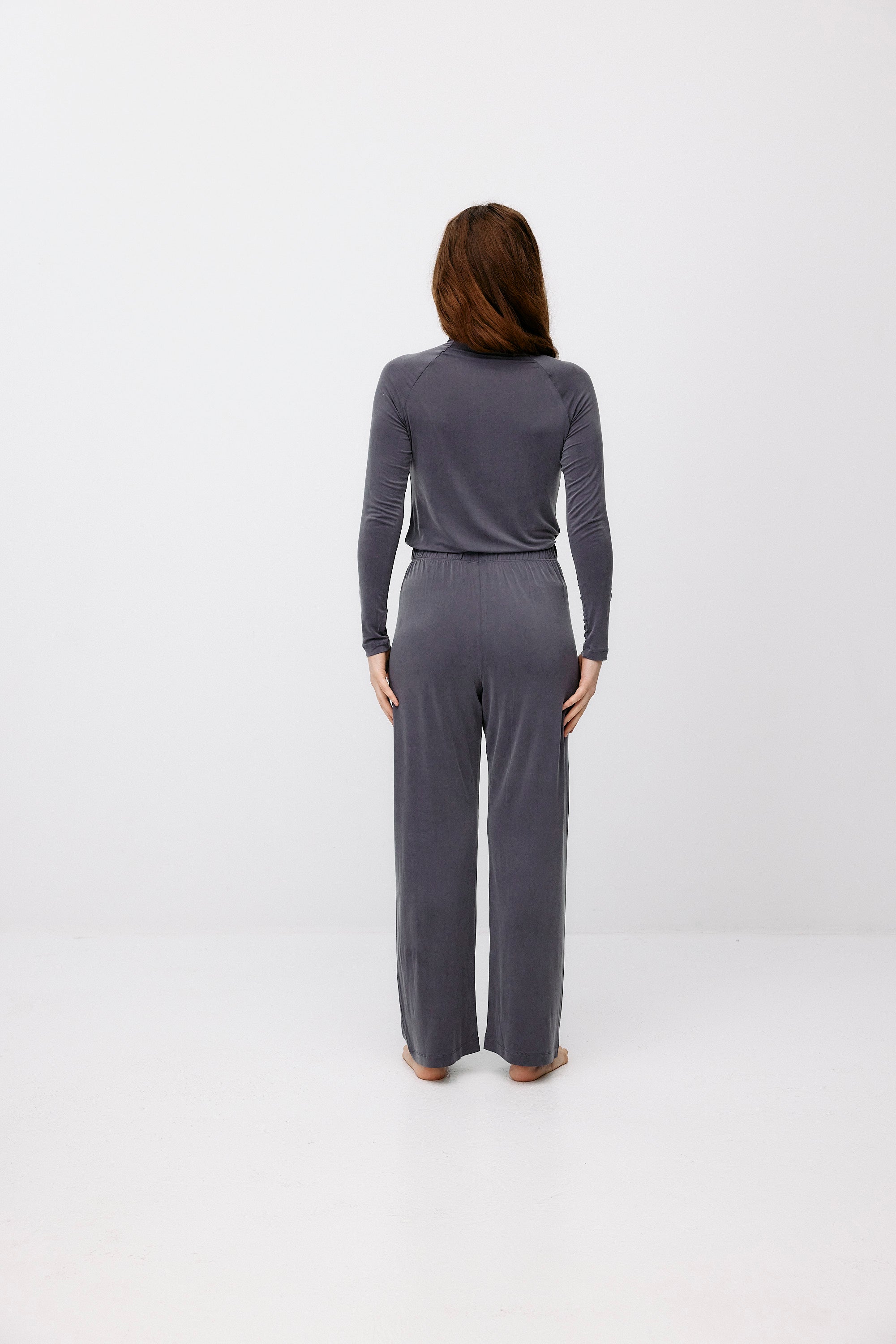 Cupro Tube Neck - purple gray by Moya Kala