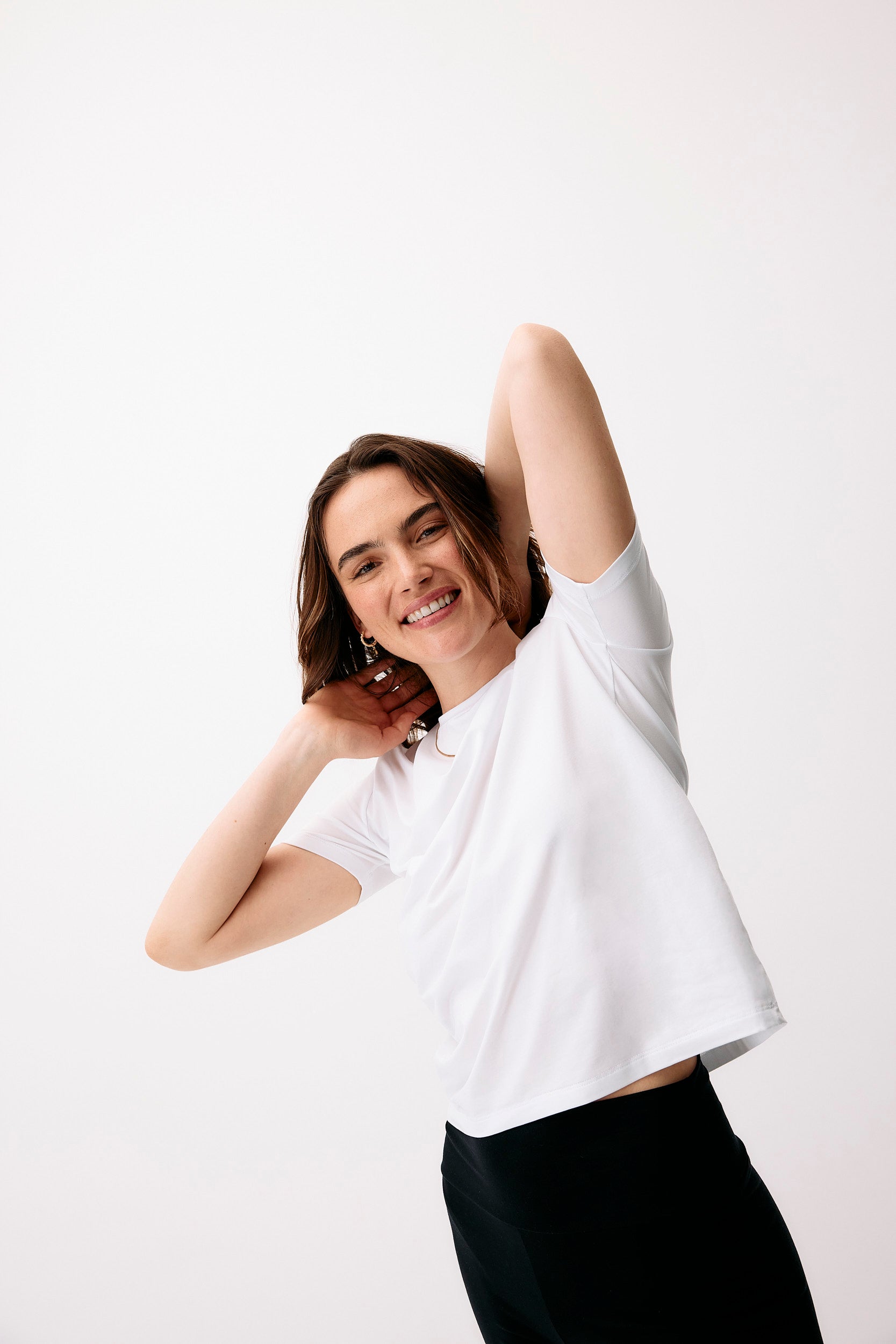 T-shirt blanc Neo Classic en Lenzing de Moya Kala