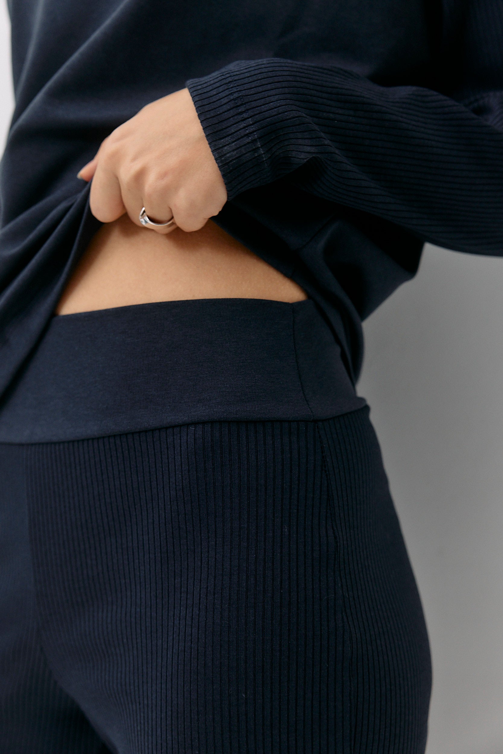 Formal Rib Pants - blue note von Moya Kala