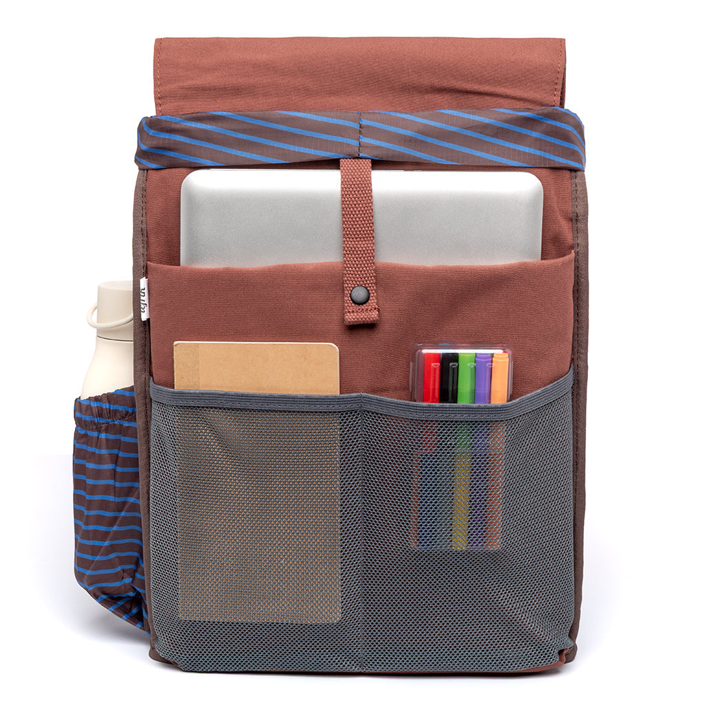 Roter Rucksack Scout Arles aus recycelten PET-Flaschen von Lefrik
