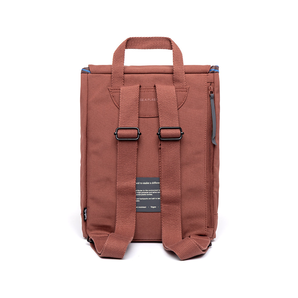Roter Rucksack Scout Mini aus recycelten PET-Flaschen von Lefrik