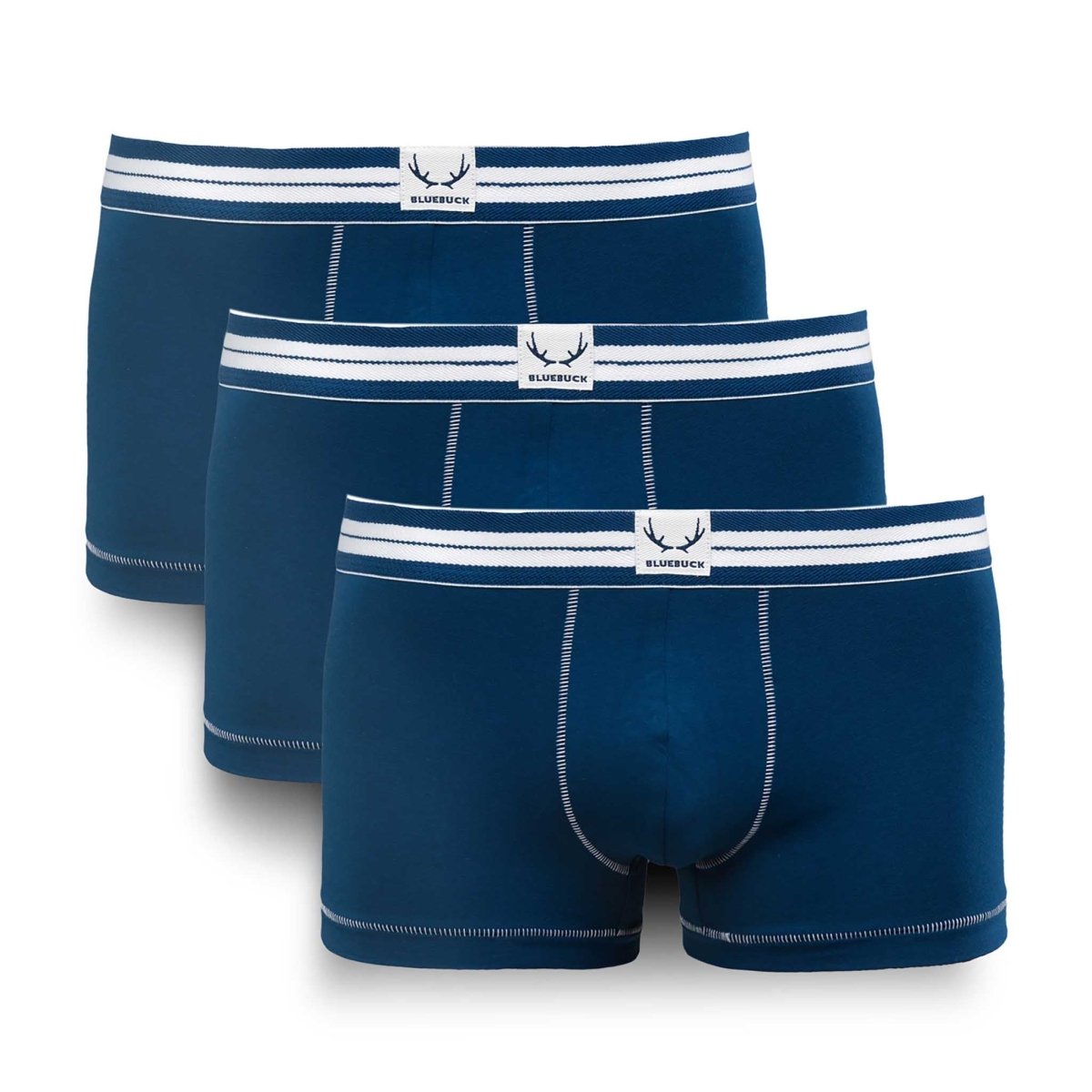 3 boxers homme classiques en coton bio - BLUEBUCK