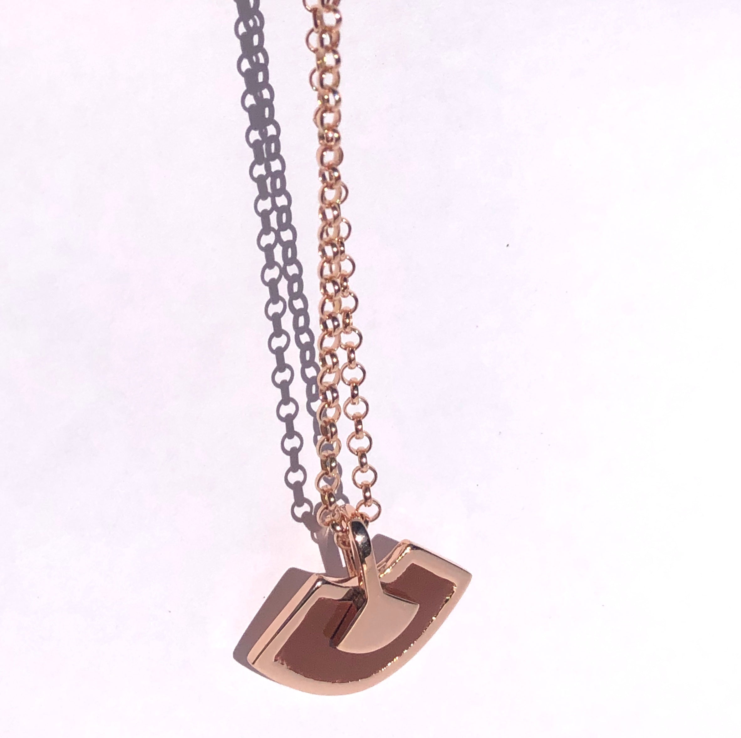 Collier Abanicos en argent et émail
