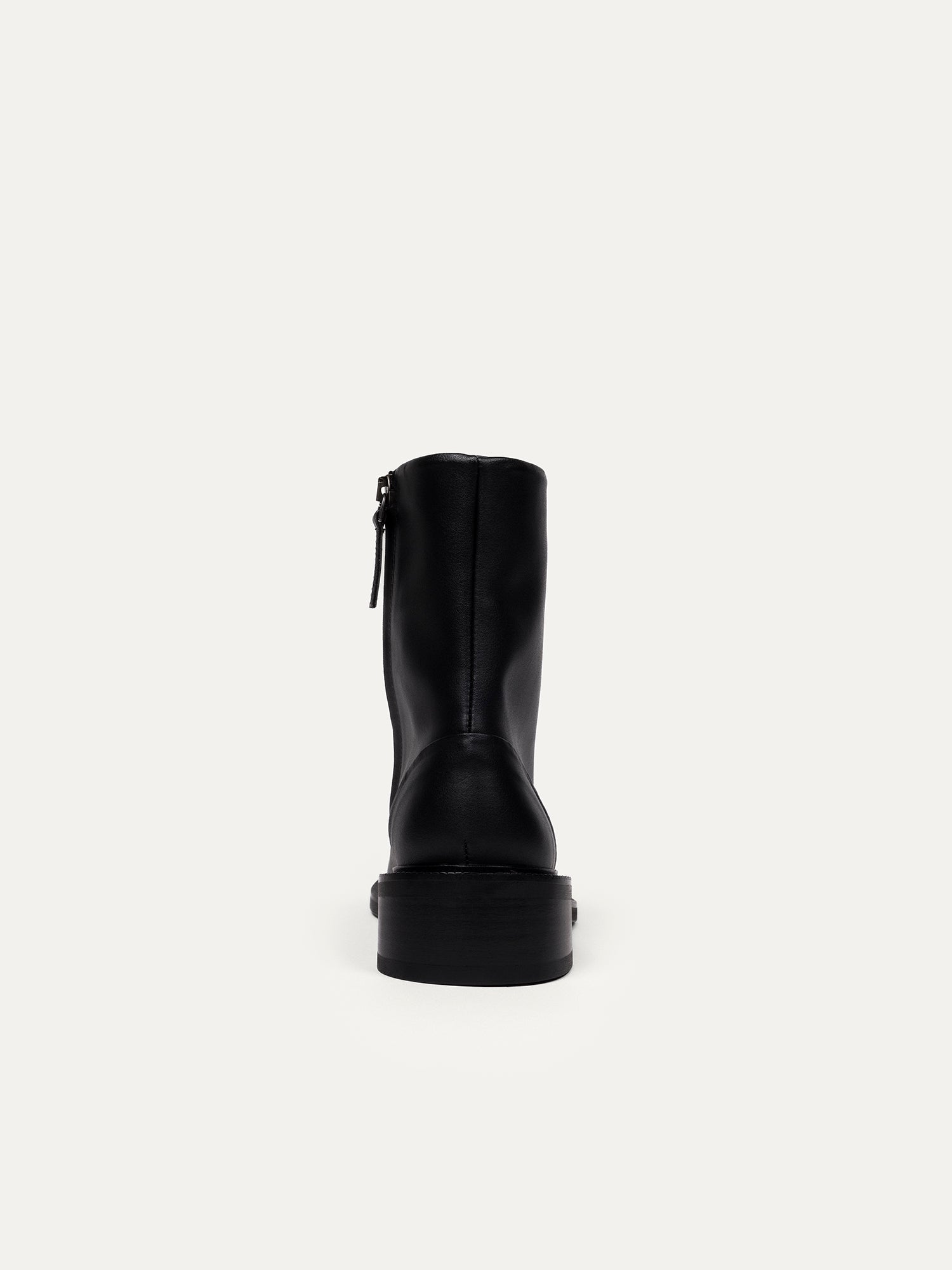 Black lace-up ankle boots 2 pm Walk the city made from recycled PET by Bikkou