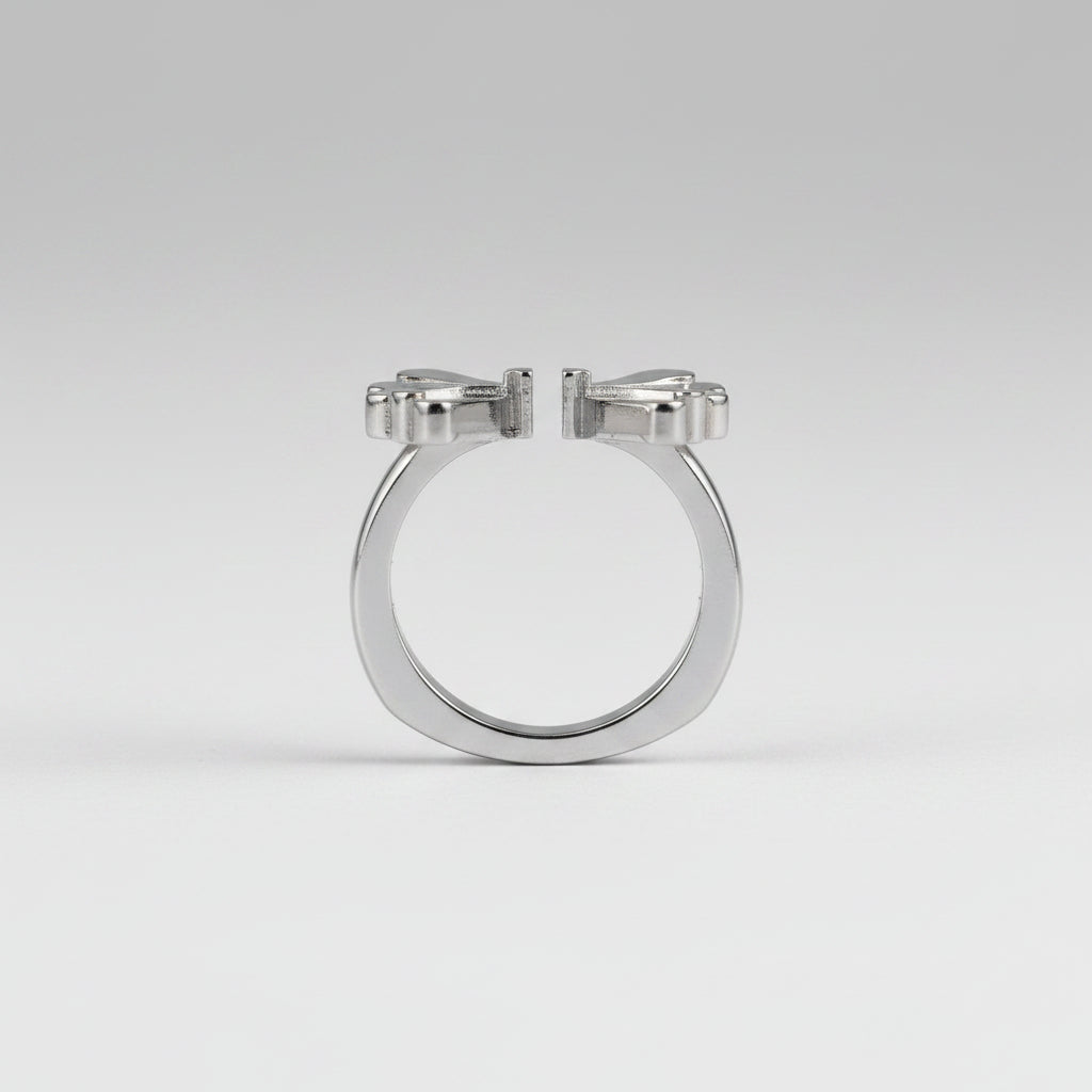 Bague ouverte SANTIAGO Coquillage en argent par V Design Lab