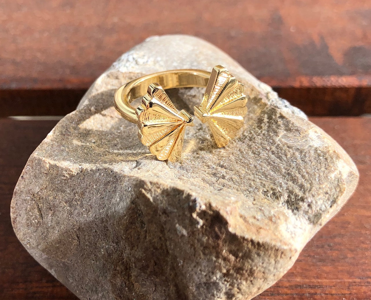 Offener Ring SANTIAGO Shell aus Silbervon V Design Lab