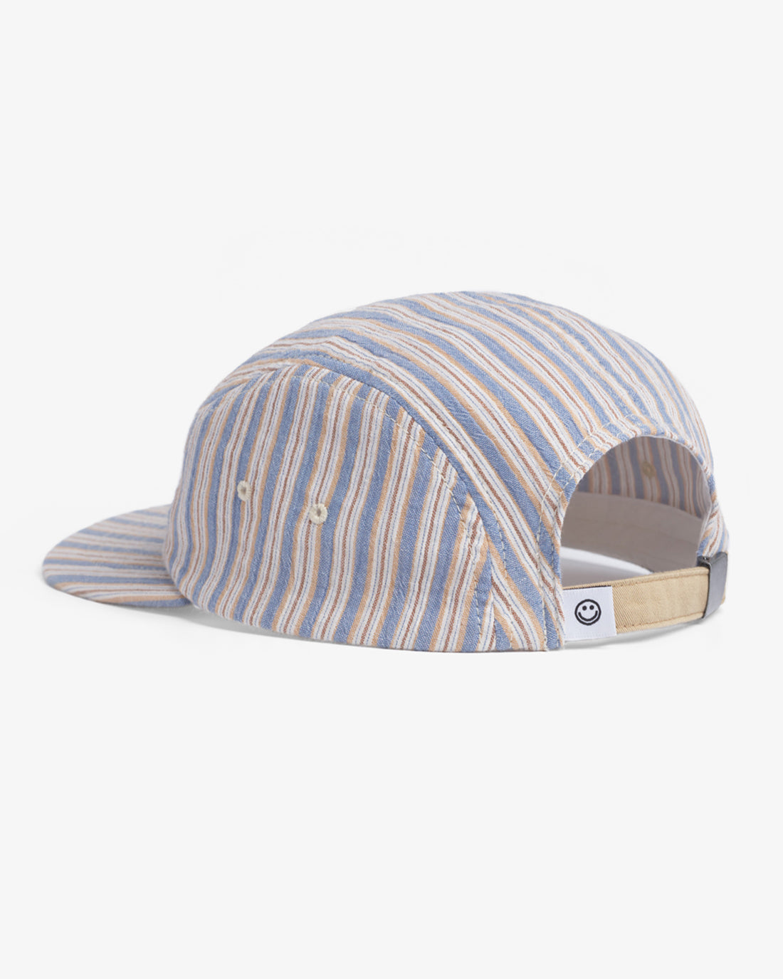 Striped 5-panel cap made of 100% organic cotton by Rotholz