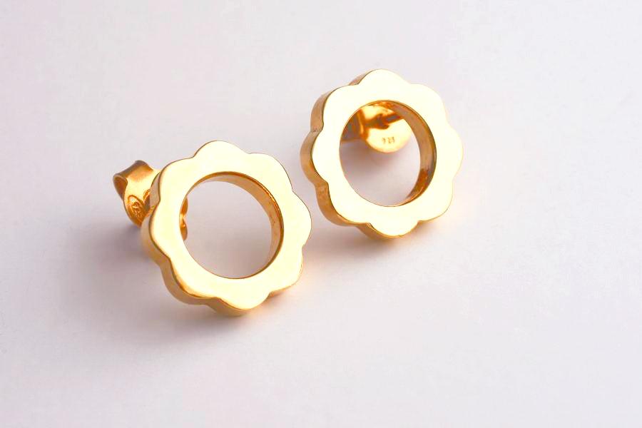 Boucles d'oreilles clous FLOWER POWER