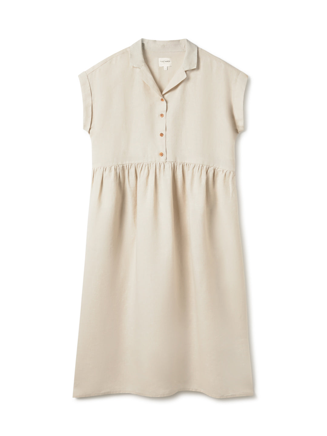 Leinenkleid WIESE in beige von TWOTHIRDS