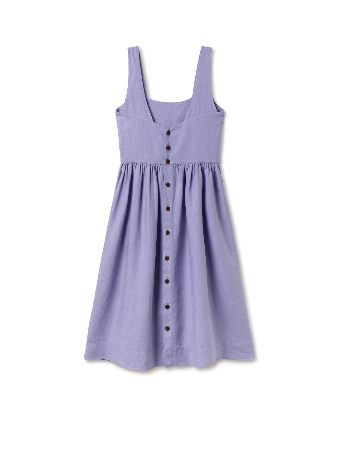 Linen dress SAO MIGUEL in purple from TWOTHIRDS