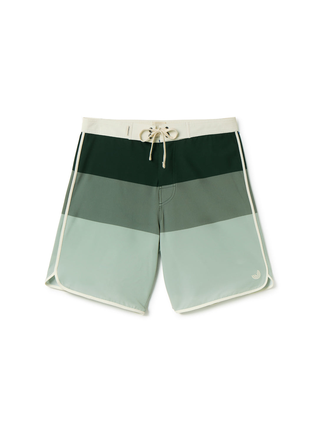 OUEN striped swim shorts made of recycled polyester by TWOTHIRDS