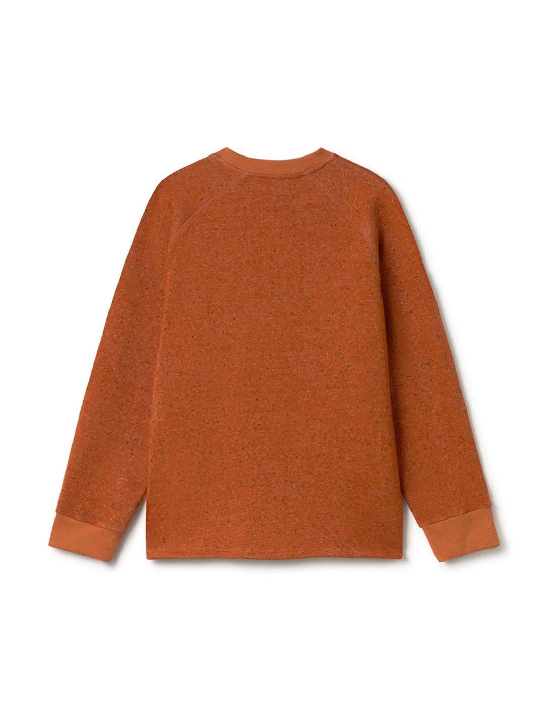 Pull tricoté Dundrum en orange automnal en coton biologique et polyester recyclé par TWOTHIRDS