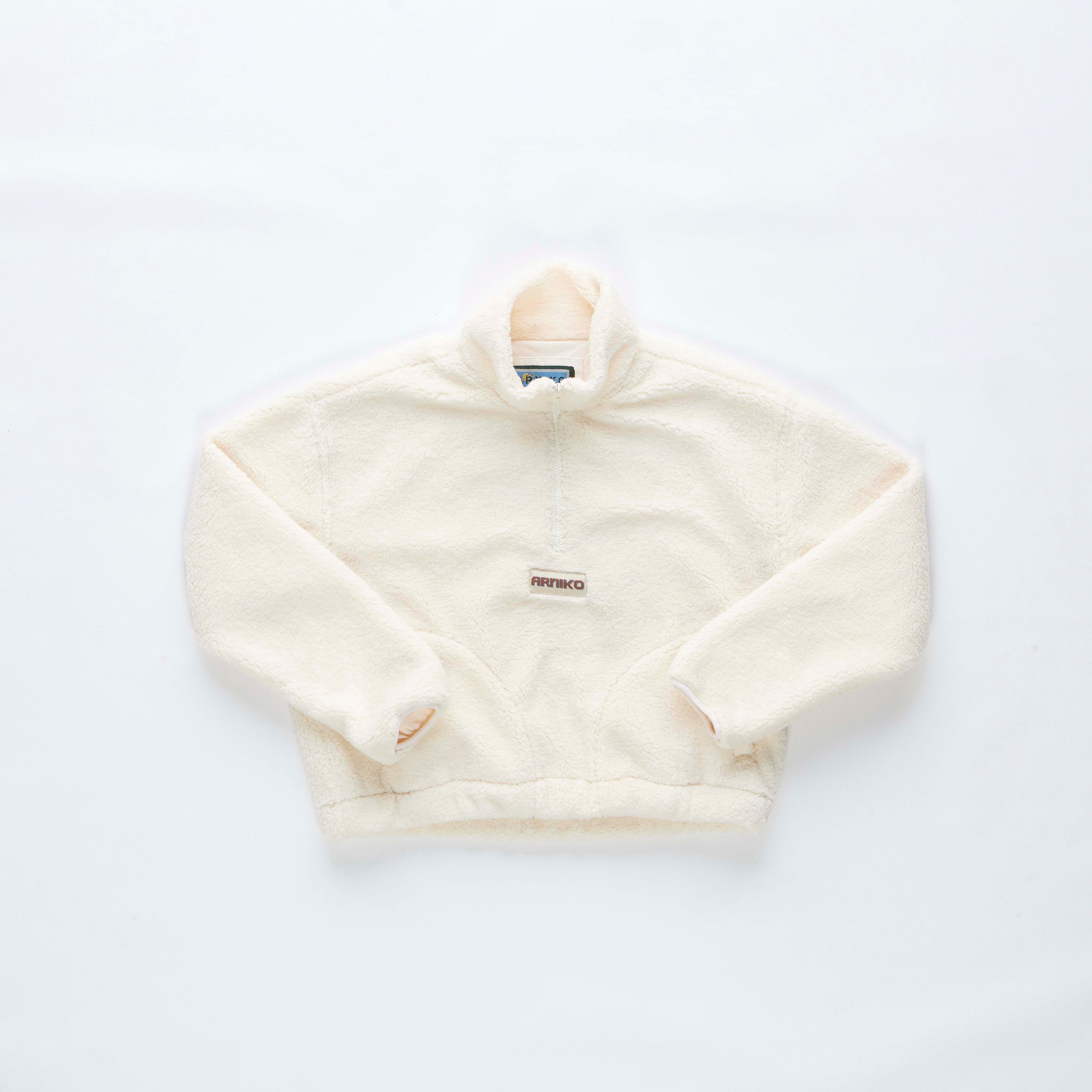 Zipperjacke Moha aus Bio Baumwolle in offwhite von Arniko