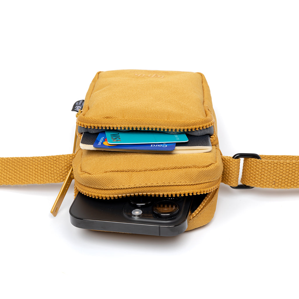 Sac bandoulière Amsterdam Vandra jaune en PET recyclé par Lefrik