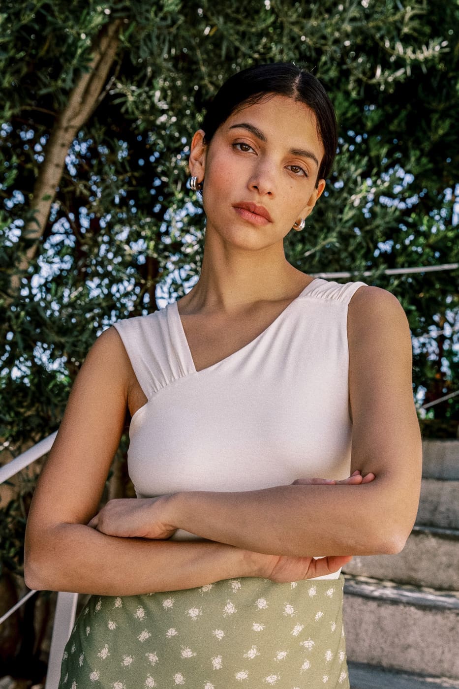 White Tencel Bodysuit Nolana by Avani