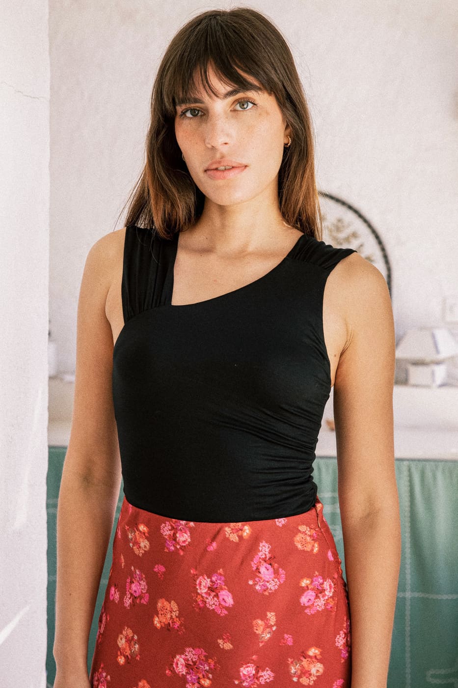 Schwarzer Body Nolana aus Tencel von Avani