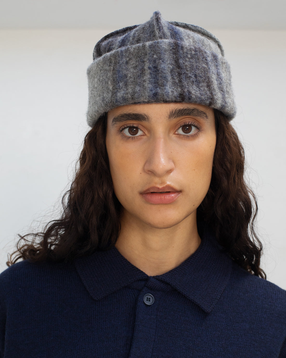 Blauer Cardigan aus 100% Merinowolle von Rotholz