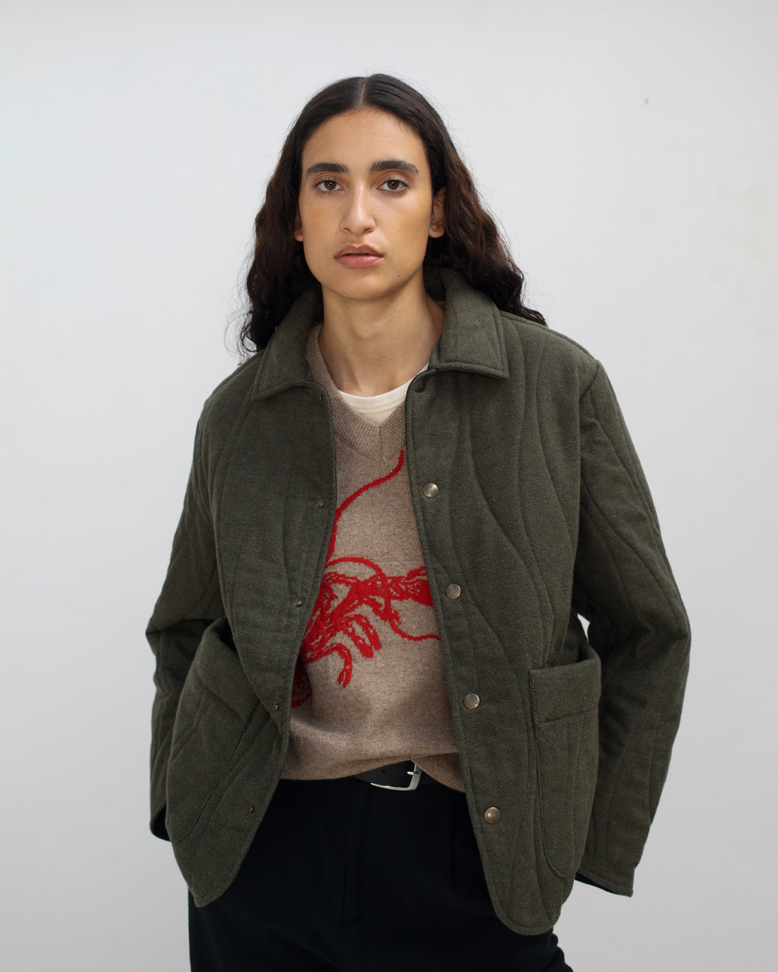 Quilt Jacket Organic Flannel - Green by Rotholz