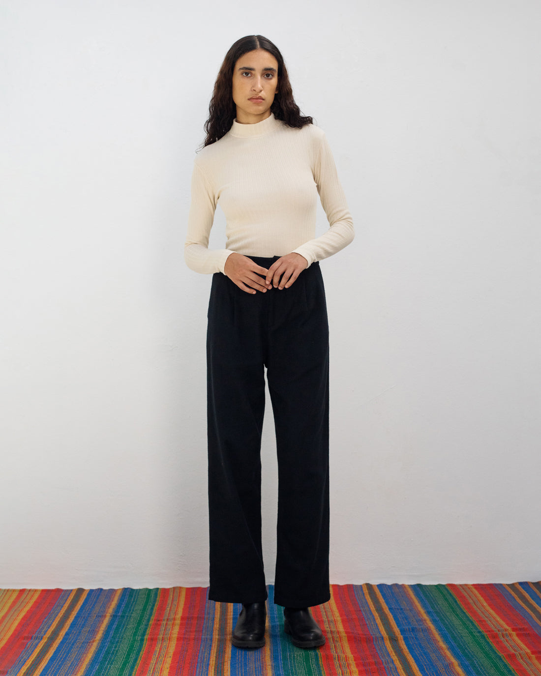 Beiges Langarmshirt aus 100% Bio-Baumwolle von Rotholz