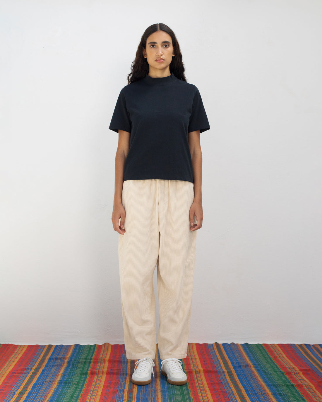 Black T-shirt made of 100% organic cotton by Rotholz