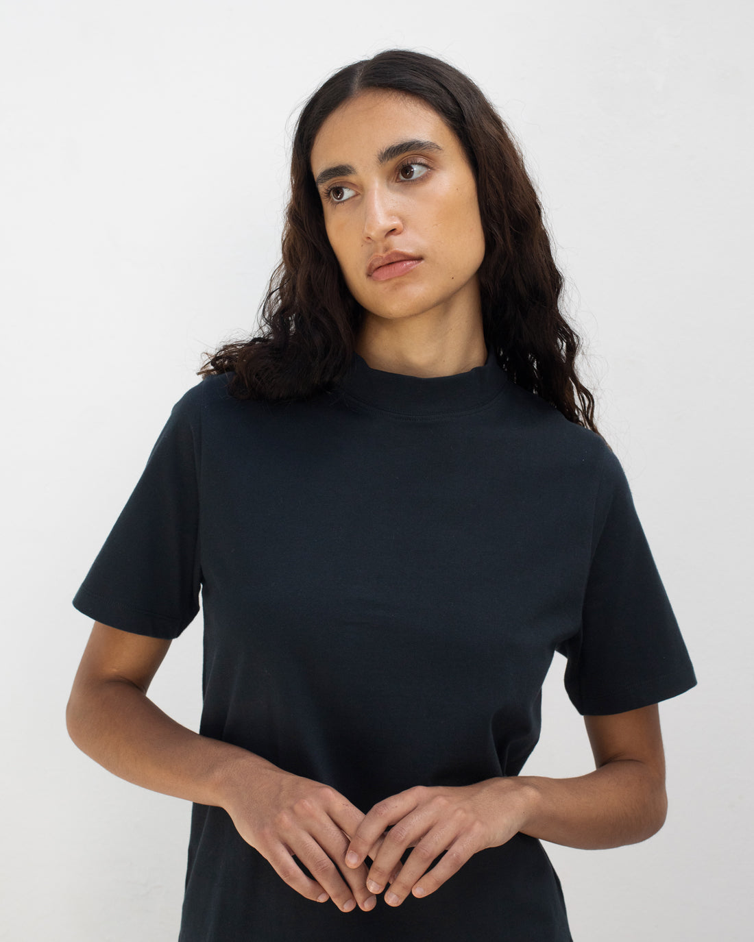 T-shirt noir en coton 100% biologique de Rotholz