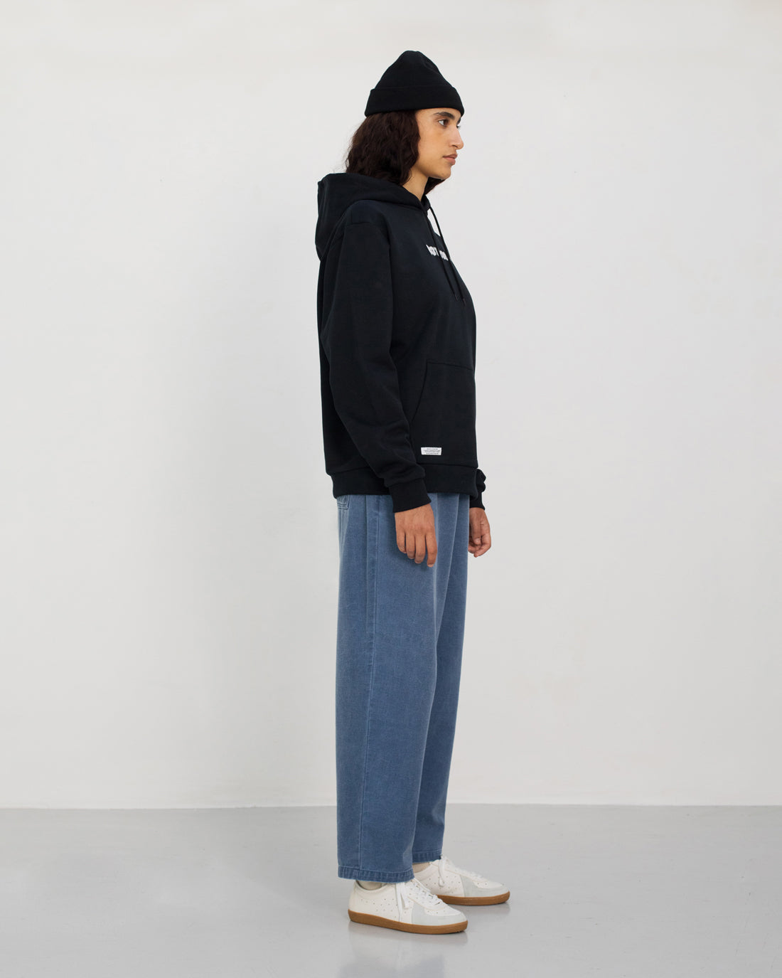 Black hoodie logo made from 100% organic cotton from Rotholz
