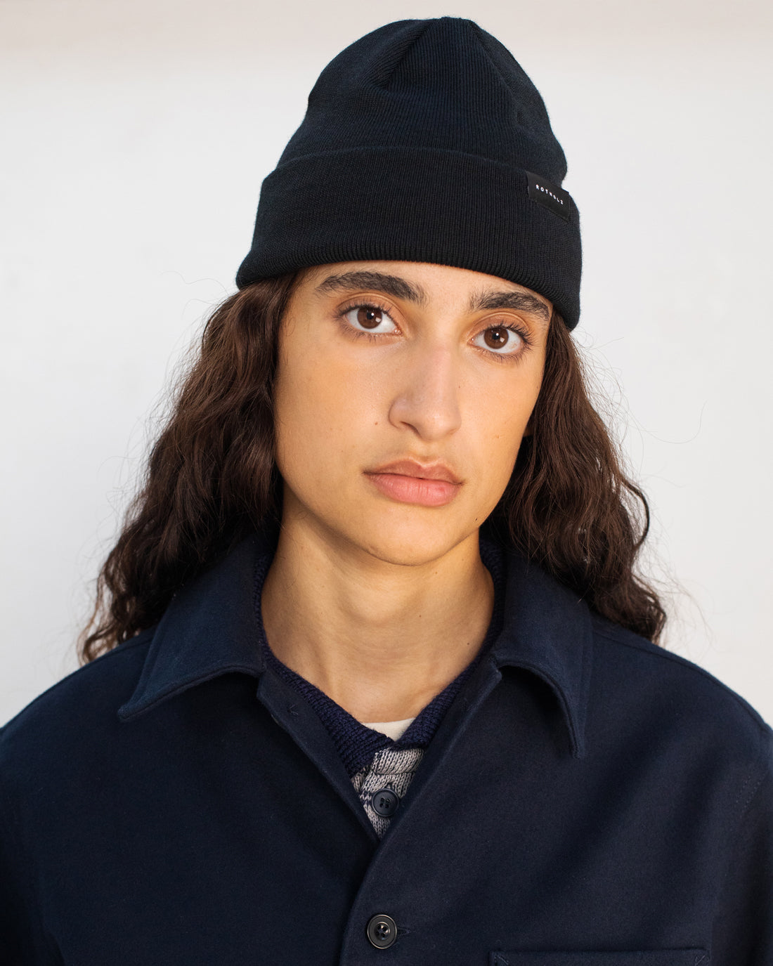 Chapeau classique noir en laine mérinos 100 % biologique de Rotholz