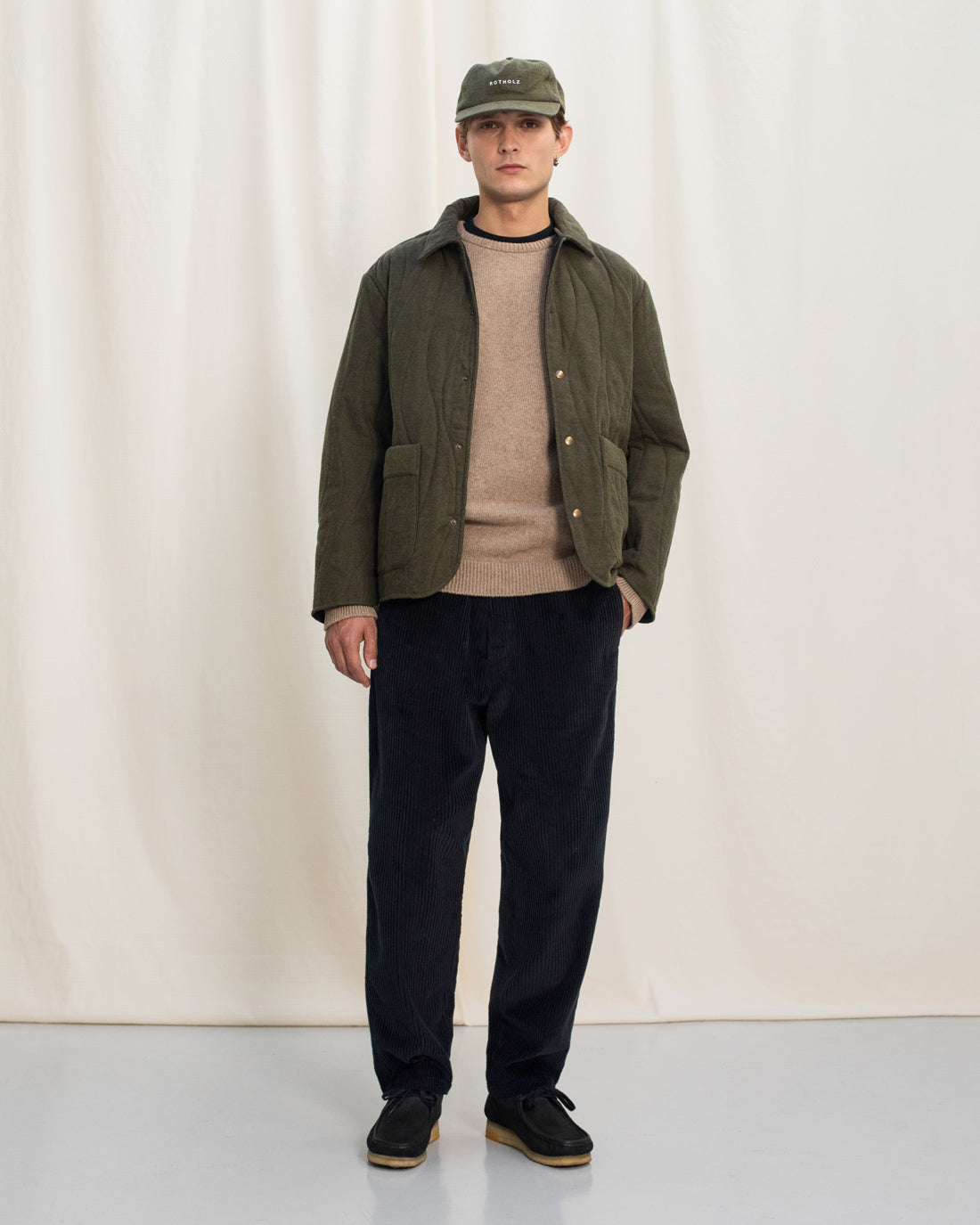 Quilt Jacket Organic Flannel in Green by Rotholz