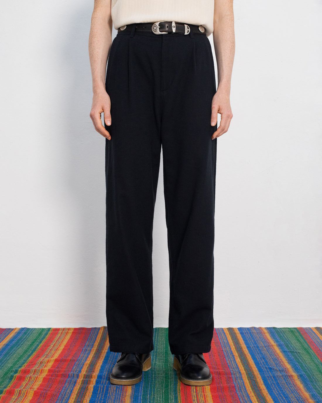 Schwarze Flanell Hose aus 100% Bio-Baumwolle von Rotholz