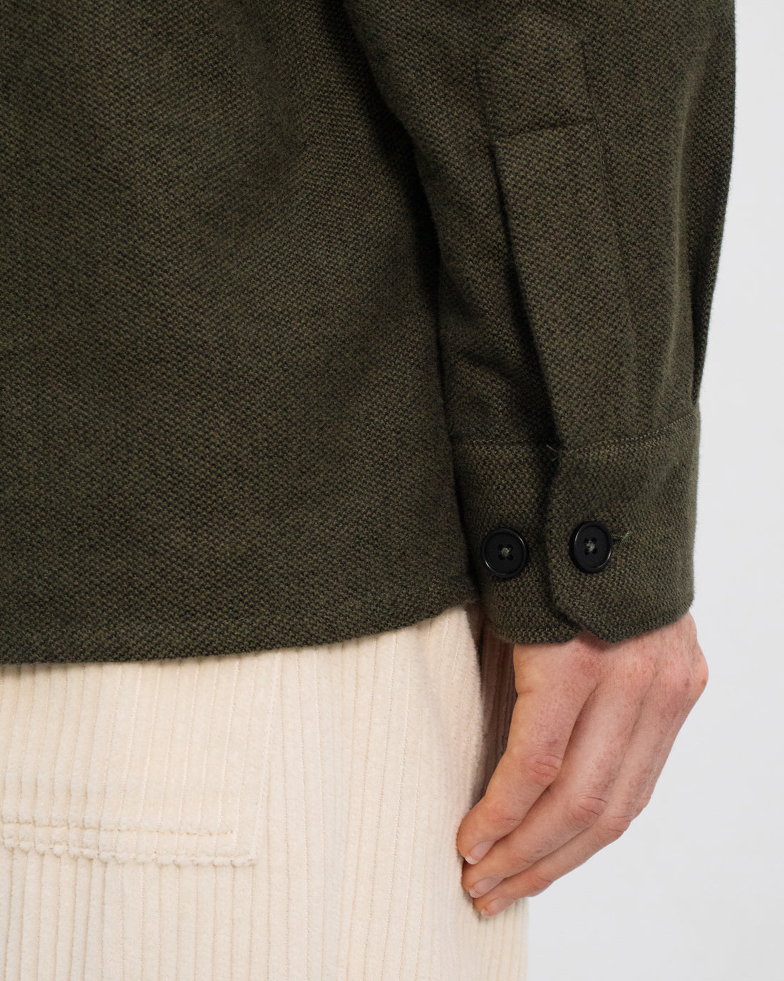 Dunkelgrünes Flannel Hemd aus 100% Bio-Baumwolle von Rotholz