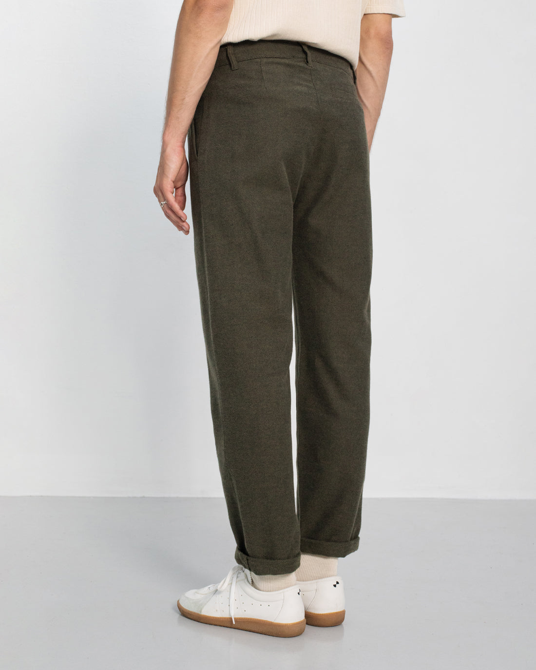 Grüne Flanell Hose aus 100% Bio-Baumwolle von Rotholz