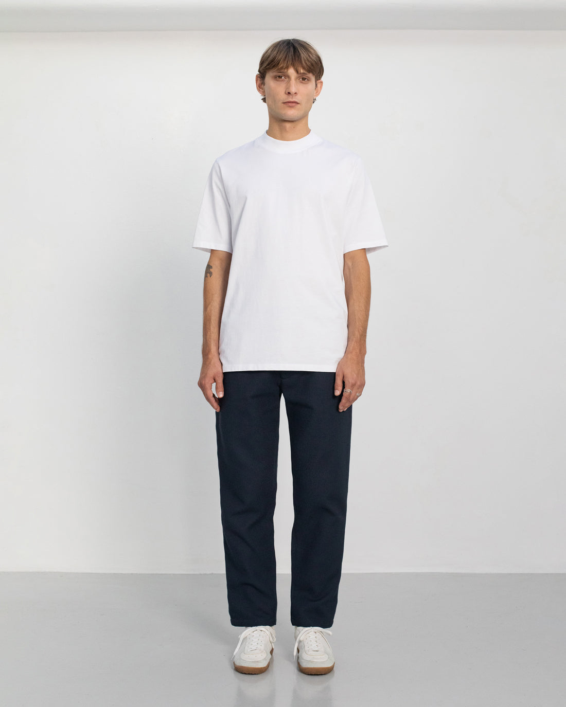 Dark blue trousers organic waffle made of 100% organic cotton by Rotholz