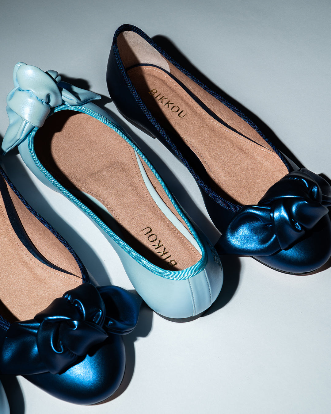 Bikkou 9:30AM Hearing in Court light and dark blue vegan ballerina2