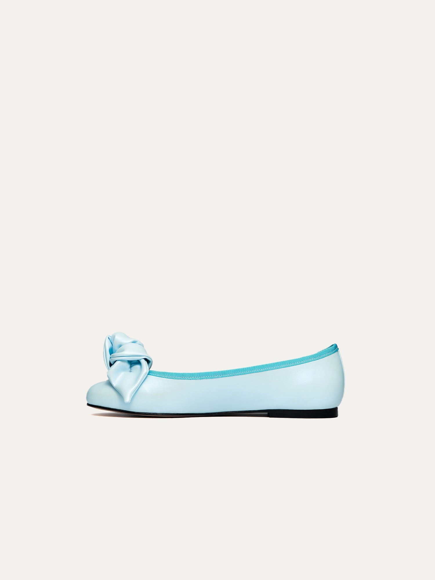 Bikkou 9:30AM Hearing in Court light blue vegan ballerina inner side view
