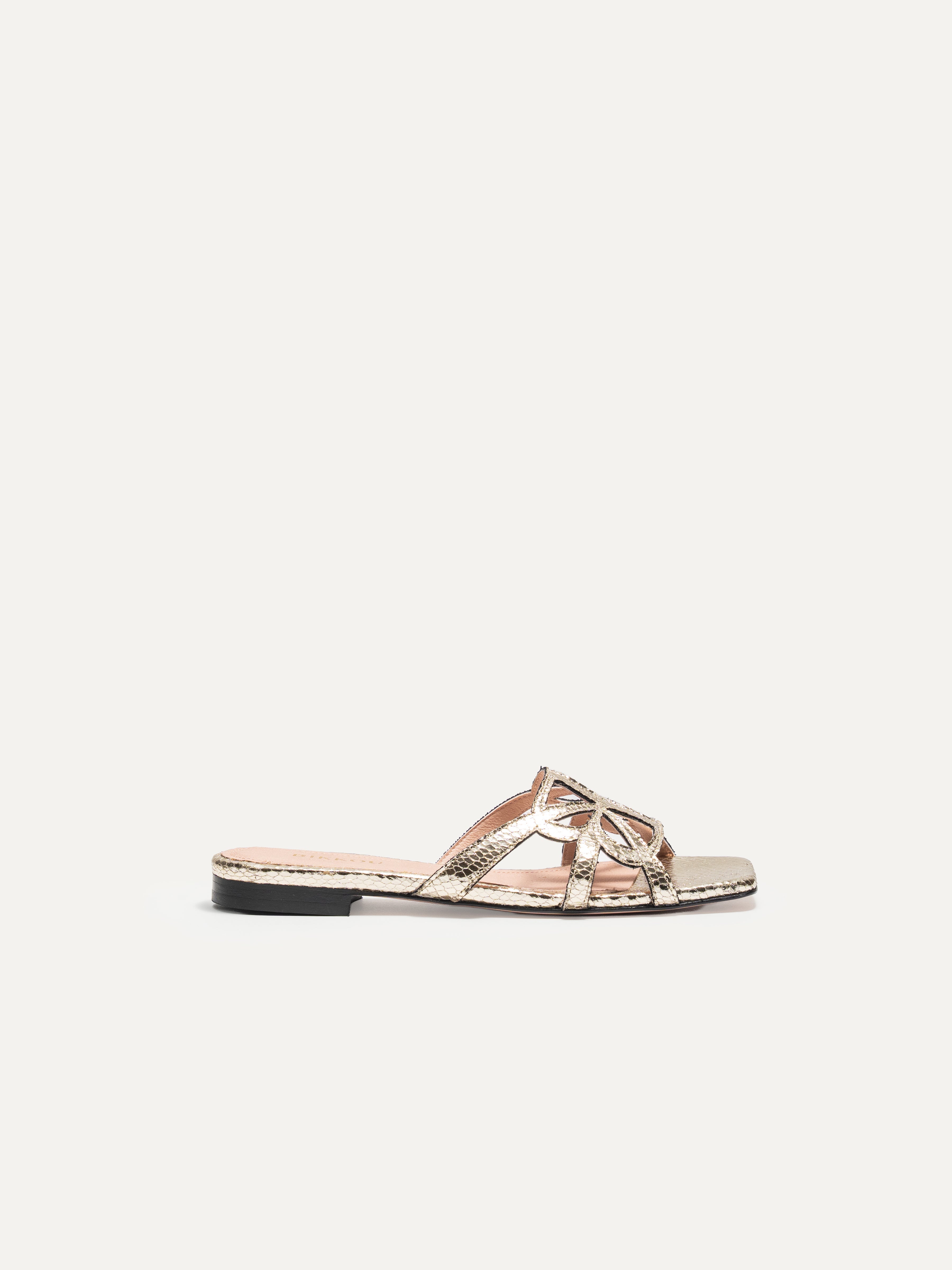 BIKKOU - 7PM SUNSET AT THE BEACH - GOLD python - SIDE view