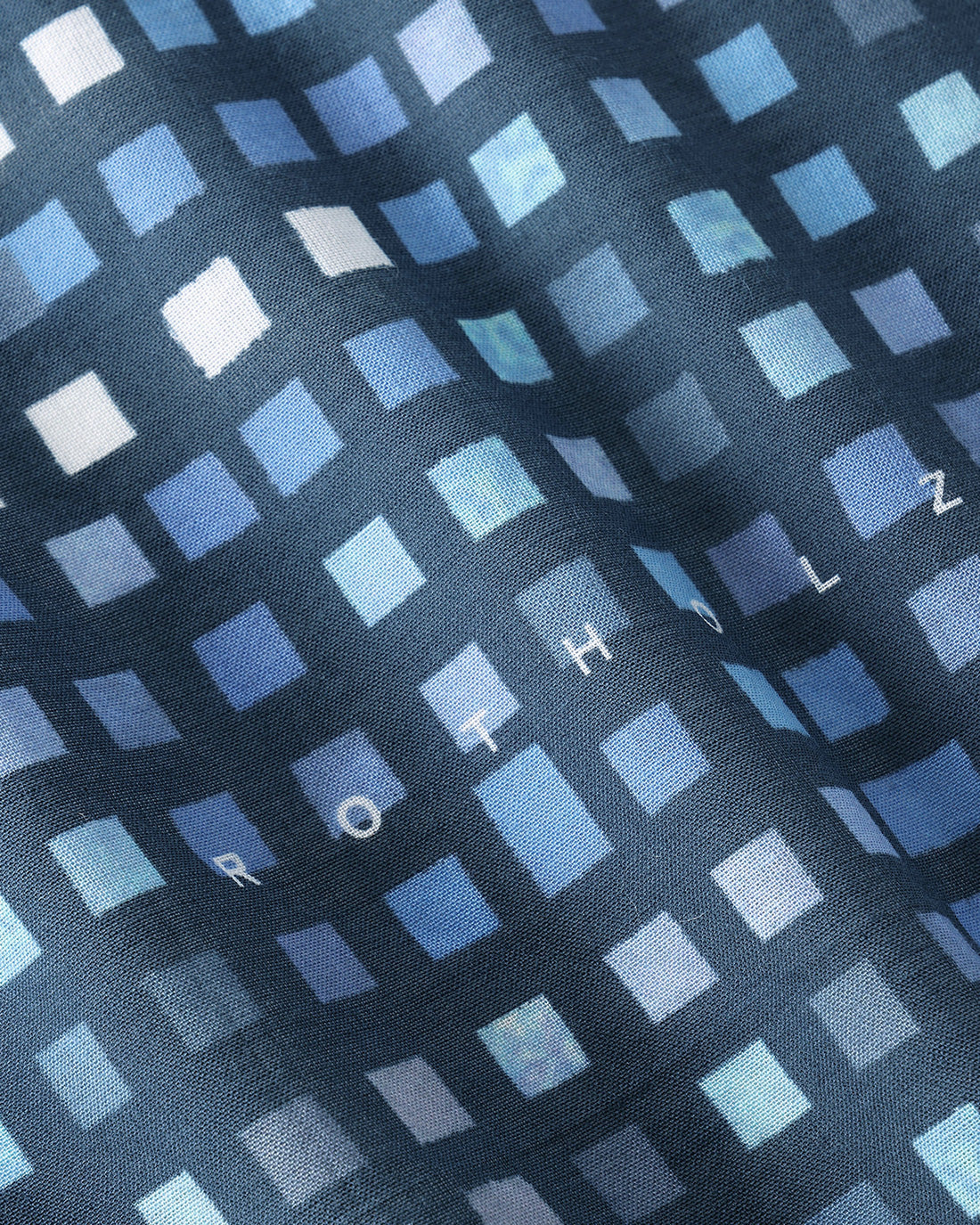 Blaues Bandana aus 100% Bio-Baumwolle von Rotholz
