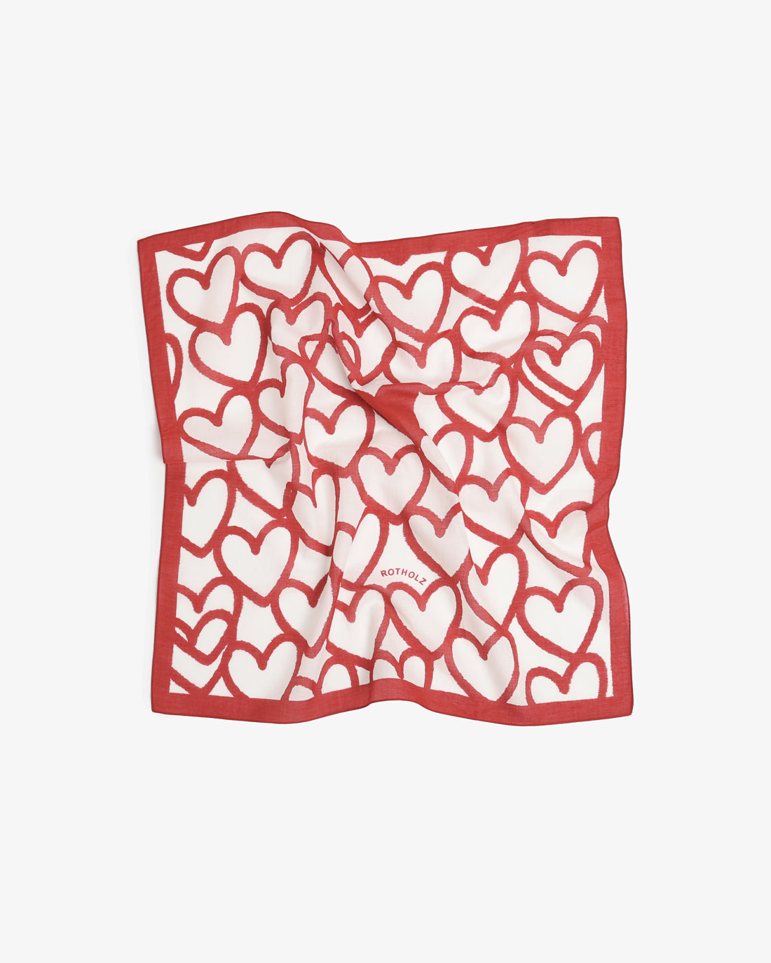 Rotes Bandana aus 100% Bio-Baumwolle von Rotholz
