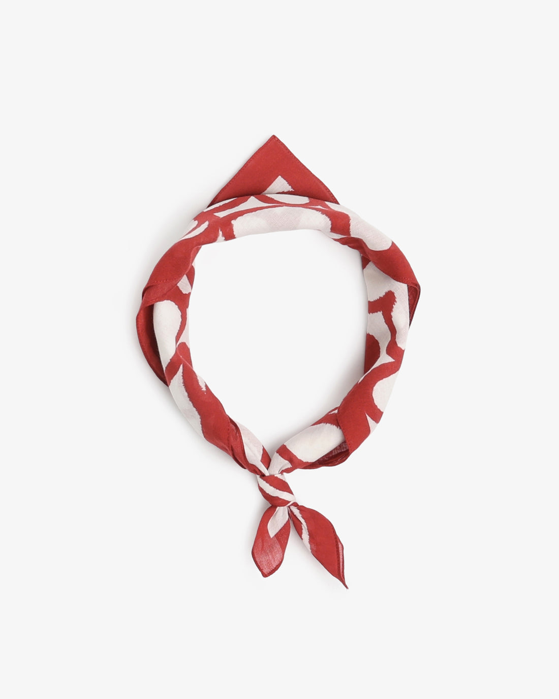 Rotes Bandana aus 100% Bio-Baumwolle von Rotholz