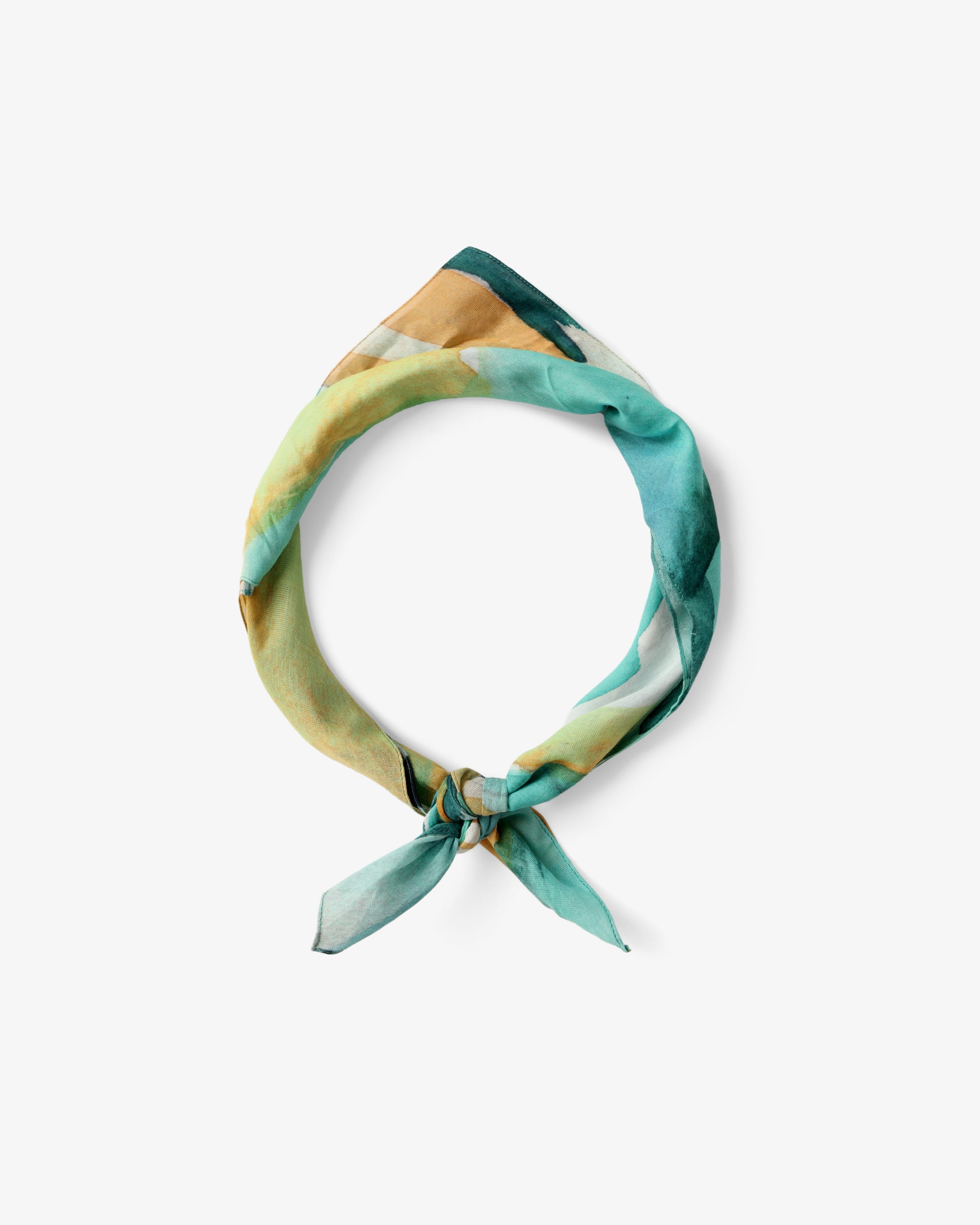 Grünes Bandana aus Bio-Baumwolle von Rotholz