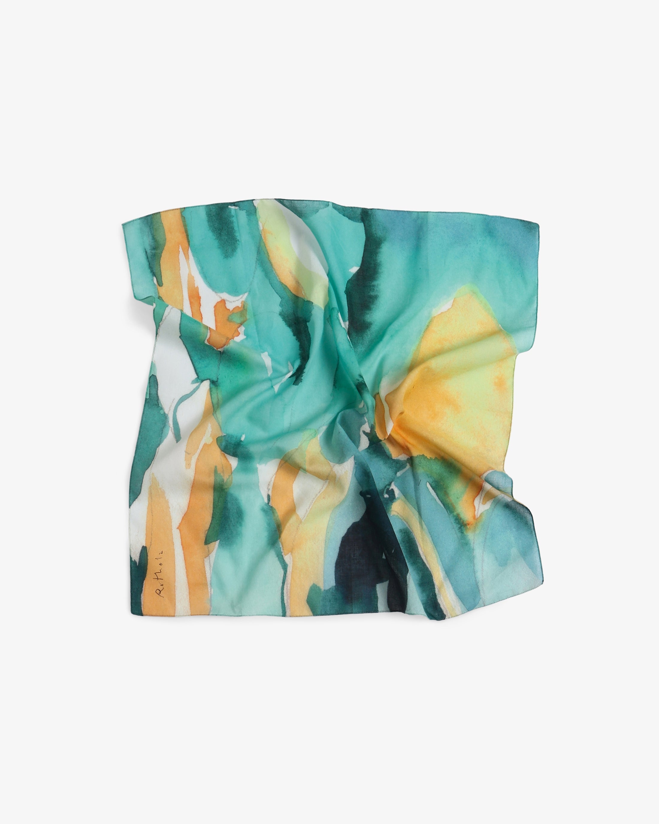 Grünes Bandana aus Bio-Baumwolle von Rotholz