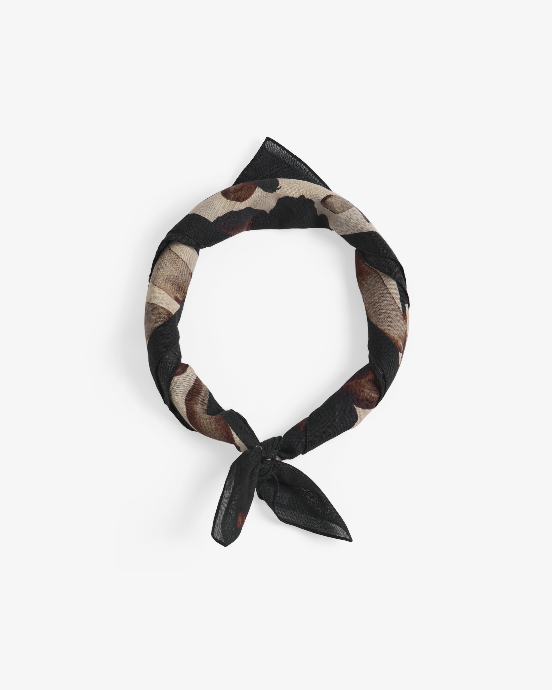 Bandana marron 100% coton bio par Rotholz