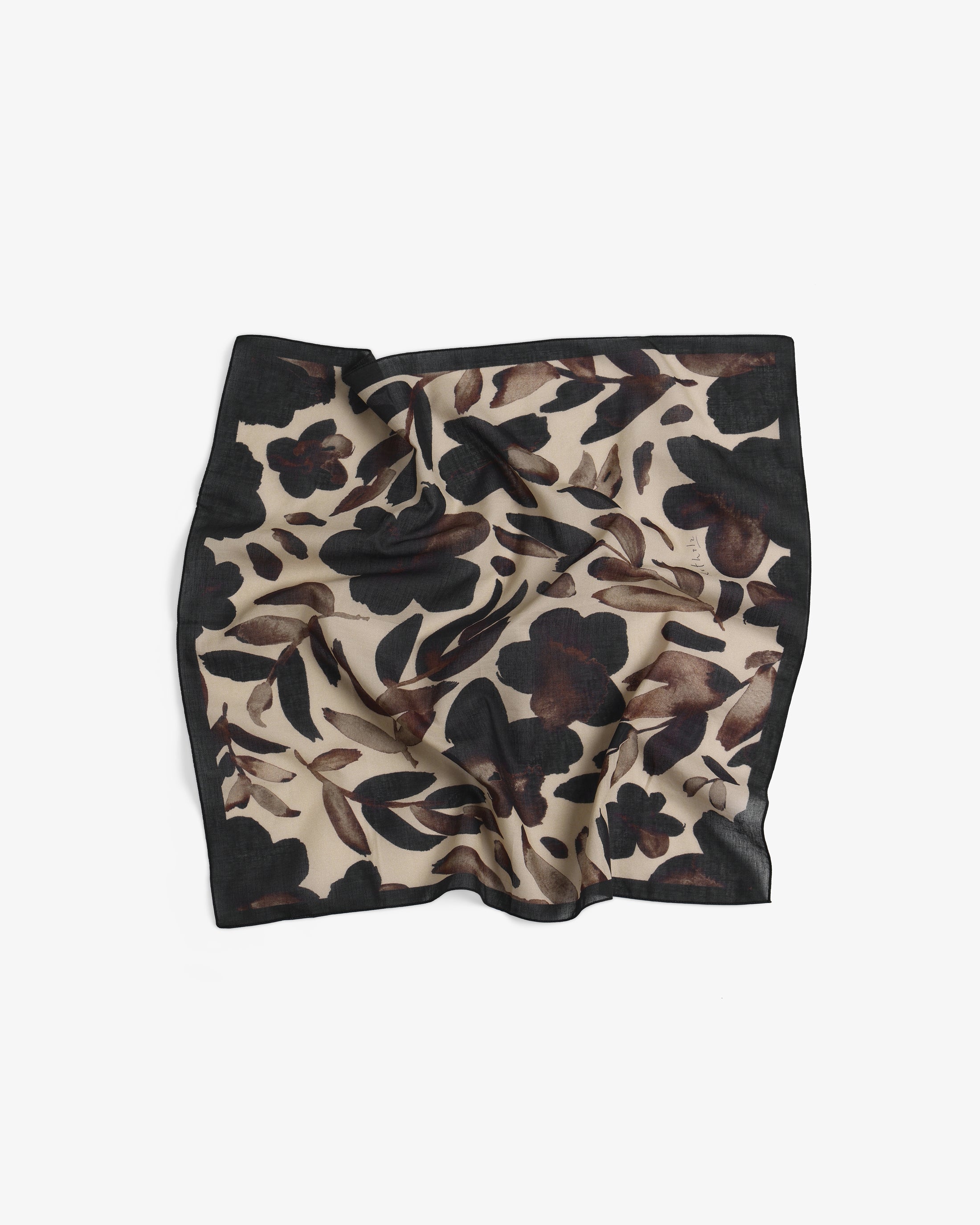 Braunes Bandana aus 100% Bio-Baumwolle von Rotholz