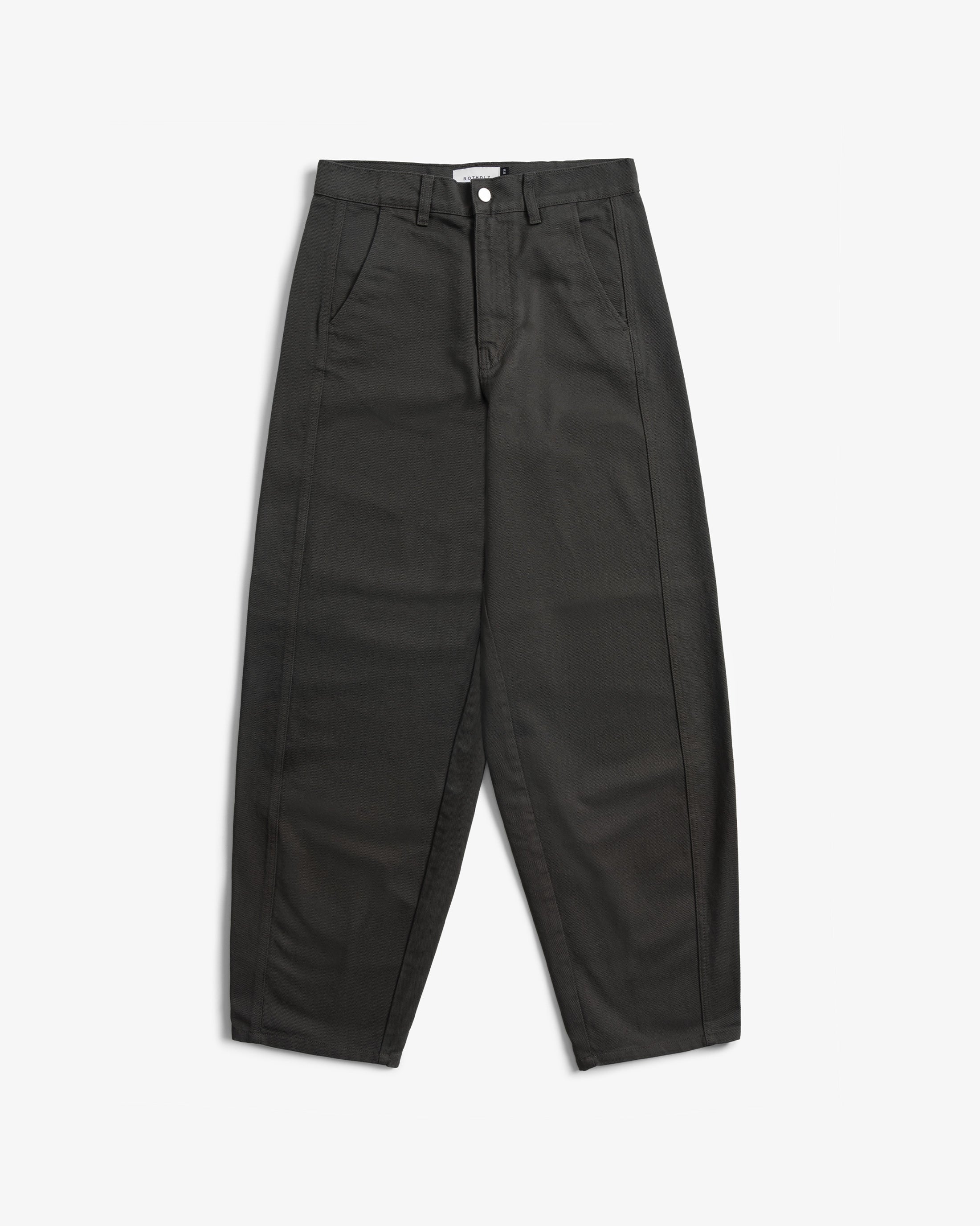 Graue Hose Barrel-Leg aus 100% Bio-Baumwolle von Rotholz