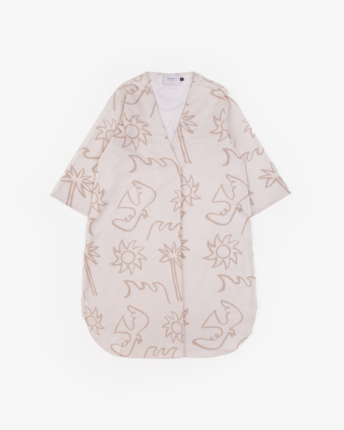 Beige Beachside dress made from 100% organic cotton from Rotholz