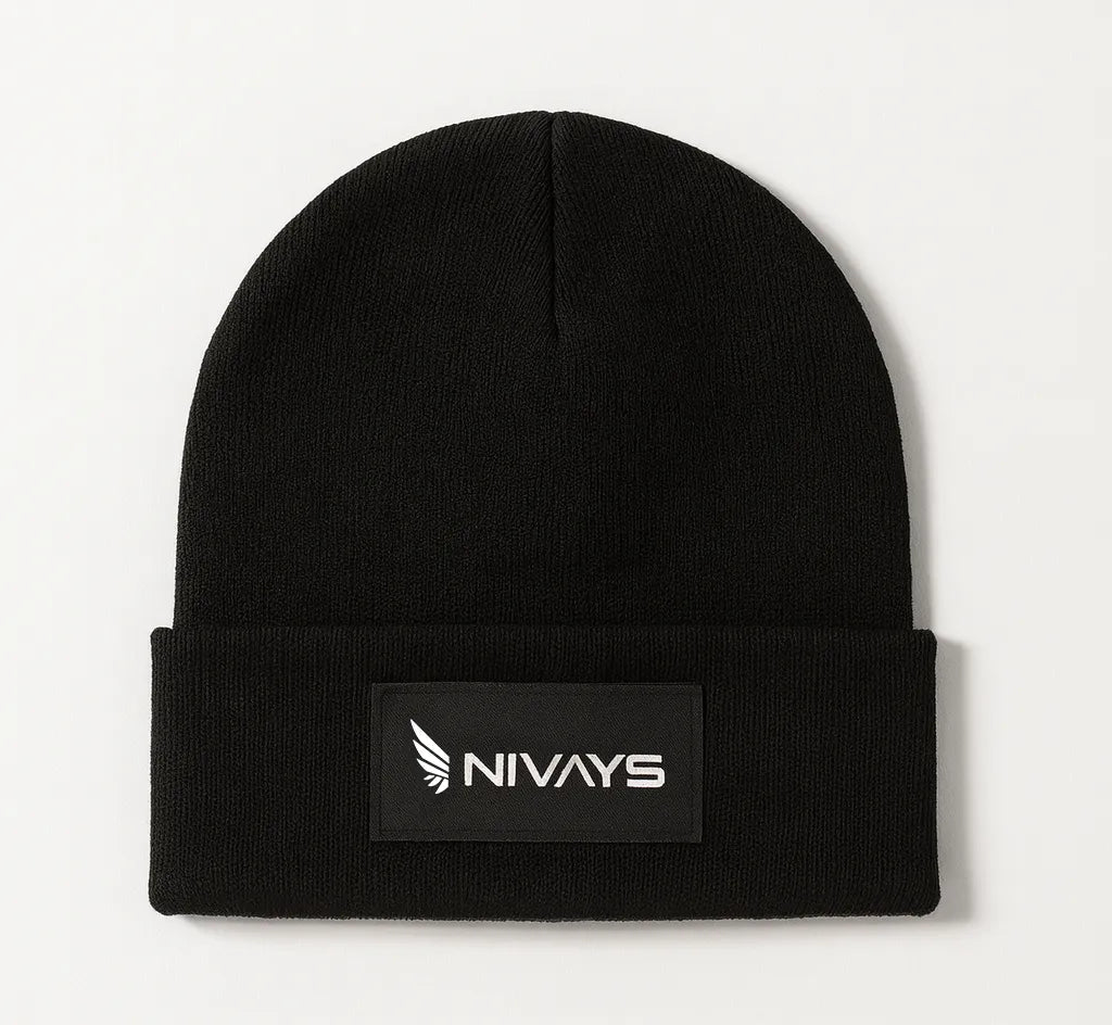 Black cap Re:Core made of 100% recycled PET by Nivays