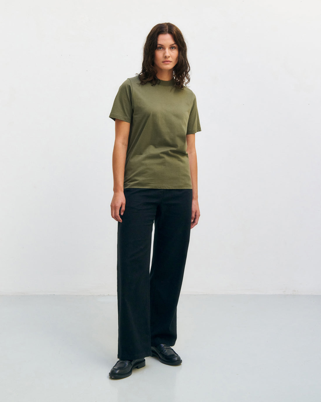 T-shirt vert foncé 100 % coton biologique de Rotholz