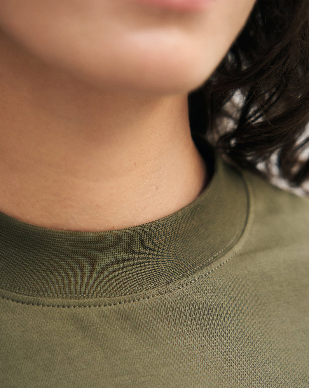 T-shirt vert foncé 100 % coton biologique de Rotholz